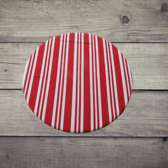Kitchenaid Bowl Cover, Christmas Fabric with Reversible Red and White Stripes - Picture 4 of 6